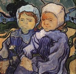 Vincent Van Gogh Two Little Girls Germany oil painting art